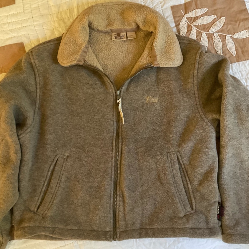 Woolrich Cozy Fleece Zip-Up Jacket, size Large, Vail emblem!